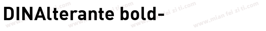 DINAlterante bold字体转换